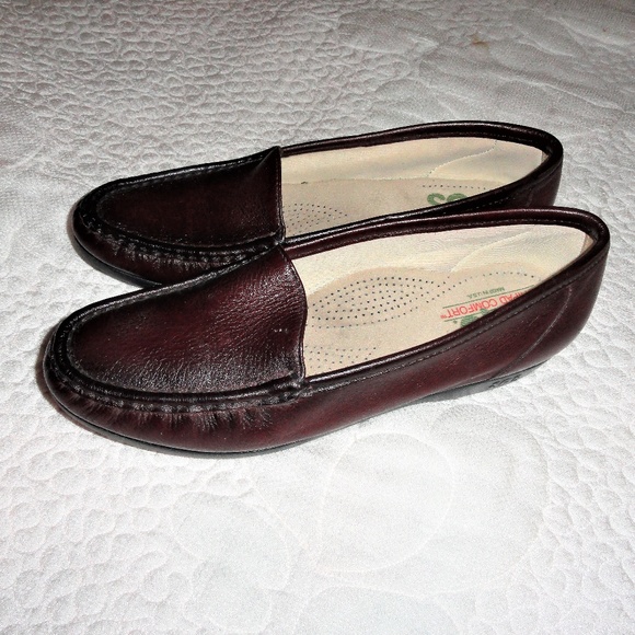 SAS Shoes - SAS Simplify Loafers Brown Sz 8 Leather